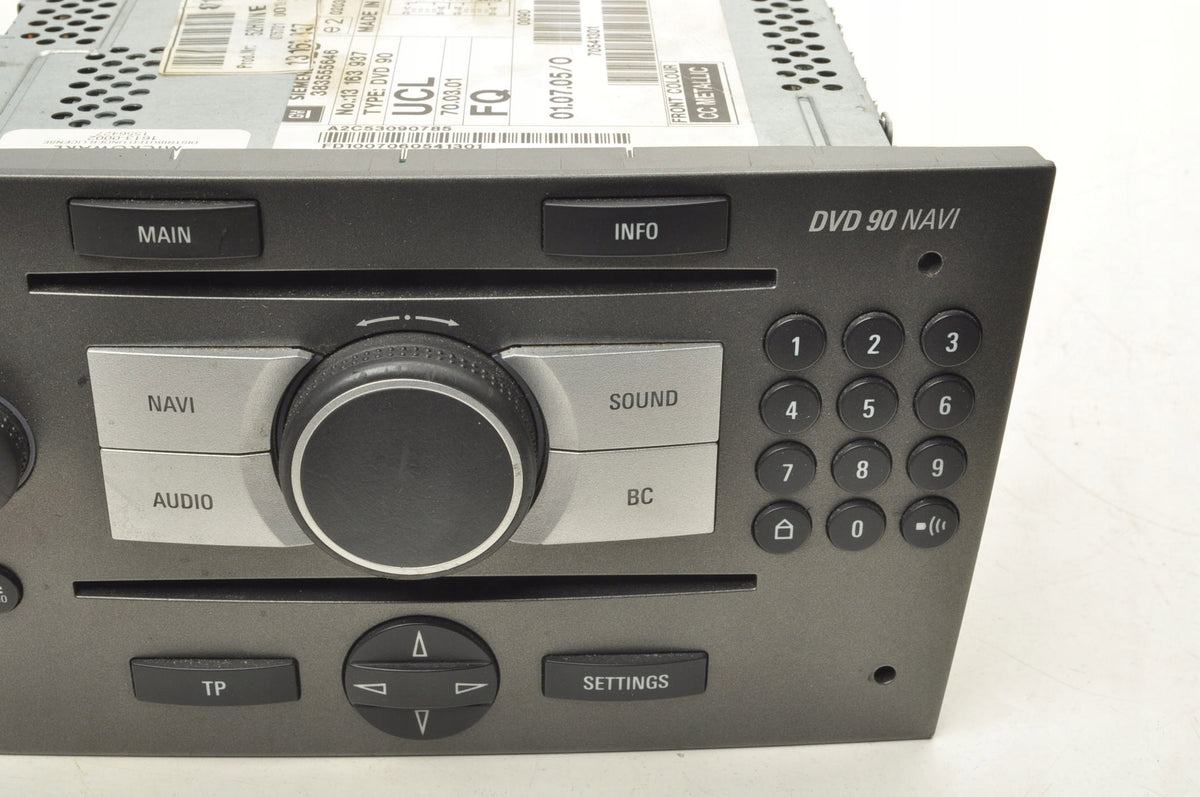 OPEL C SIGNUM RADIO NAVIGATION 13163937 DVD 90NAVI