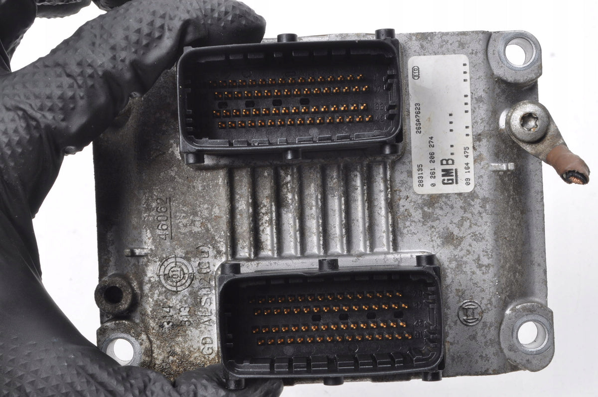 OPEL CORSA C AGILA A 1.2 16V 75KM COMPUTER ENGINE DRIVER 09164475