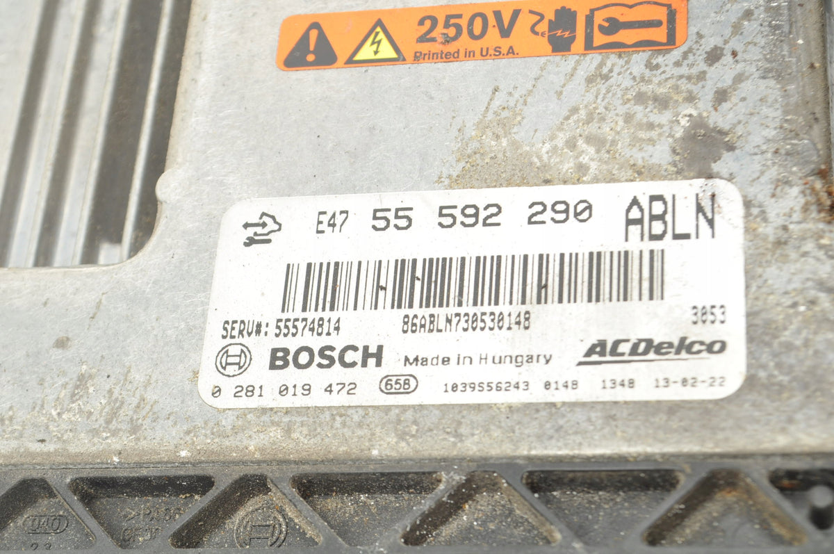 OPEL INSIGNIA A 2.0 Biturbo CDTI COMPUTER ENGINE CONTROLLER P1 55592290