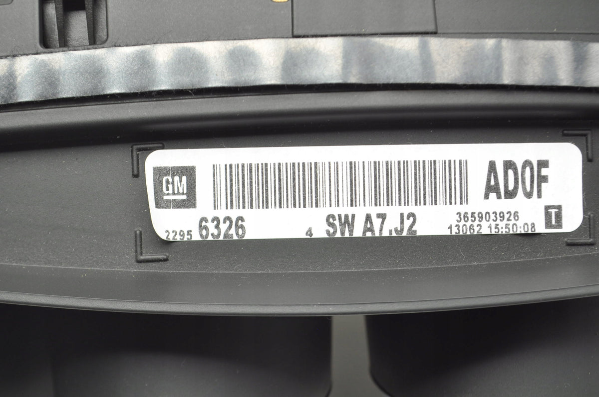 OPEL INSIGNIA A 2.0 Biturbo CDTI COUNTER CLOCKS EUROPE 22956326