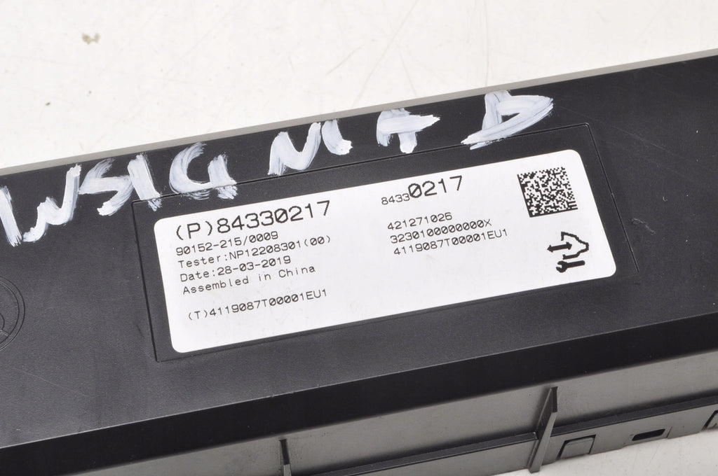 OPEL INSIGNIA B AIR CONDITIONING CONTROLLER 84330217