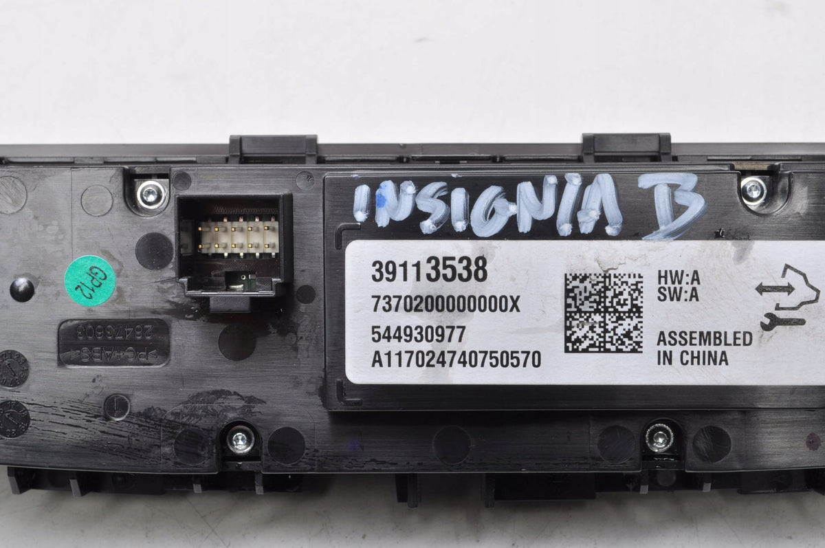 OPEL INSIGNIA II B AIR SUPPLY PANEL 39113538