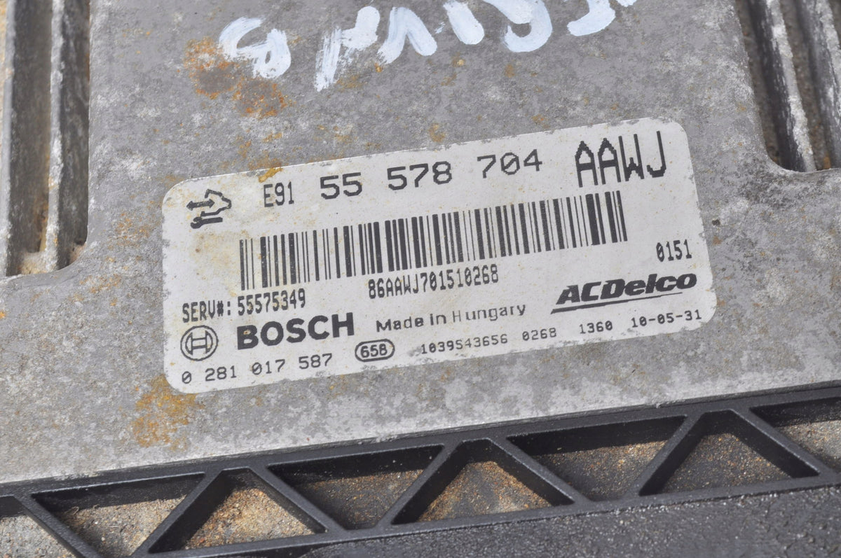 OPEL MERIVA B 1.3 CDTI COMPUTER ENGINE DRIVER 55578704 0281017587