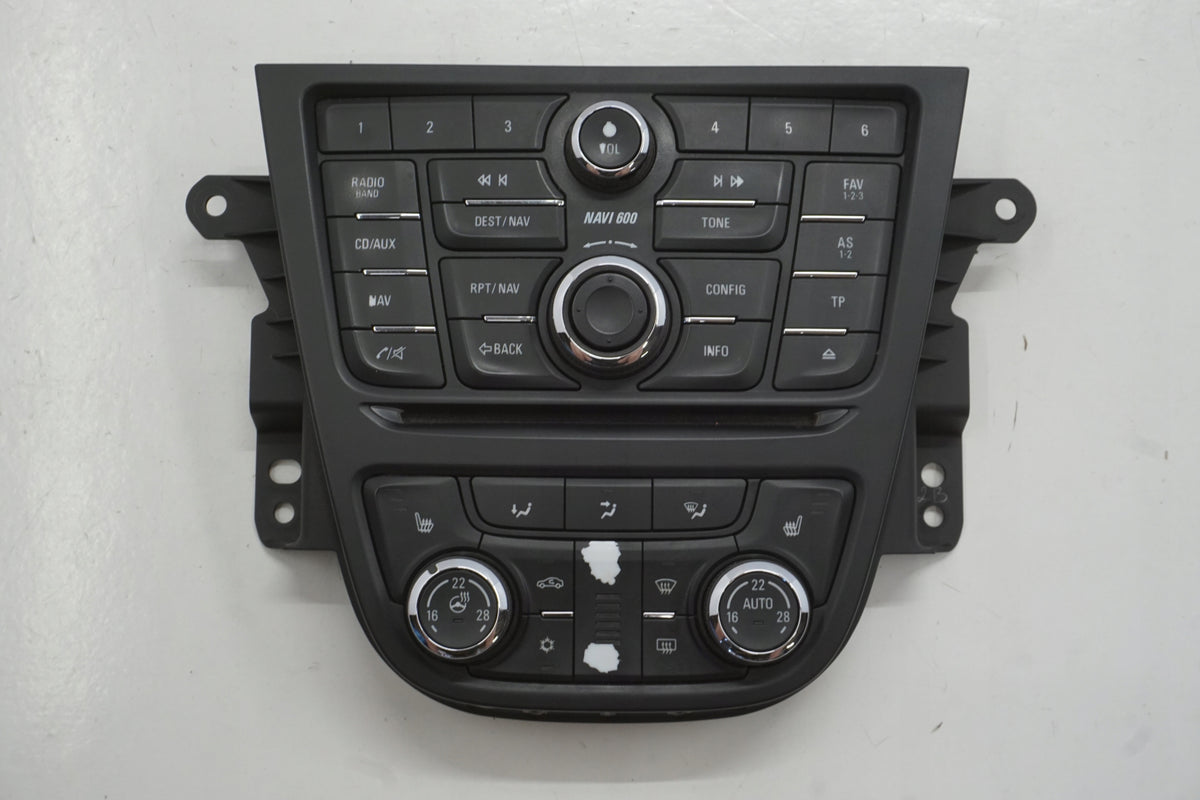 OPEL MOCHA AND AIR CONDITIONING RADIO PANEL NAVI 600 20765760 9505230