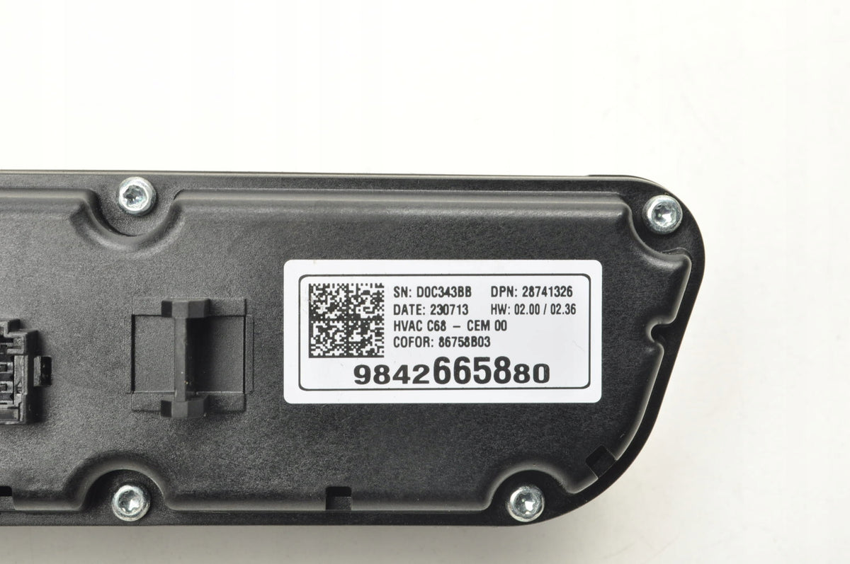 OPEL MOKKA B II MOKKA-E PANEL AIR CONDITIONING SWITCH 9842665880