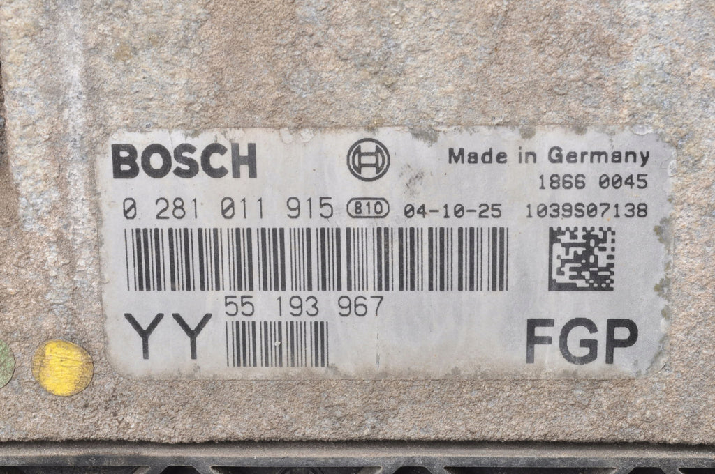 OPEL SIGNUM 1.9 CDTI 150 KM COMPUTER ENGINE CONTROLLER 55193967