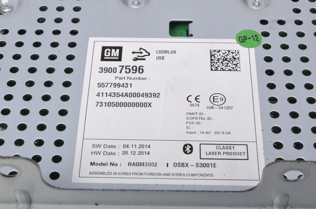 OPEL ZAFIRA C III ASTRA RADIO NAVIGATION 39007596