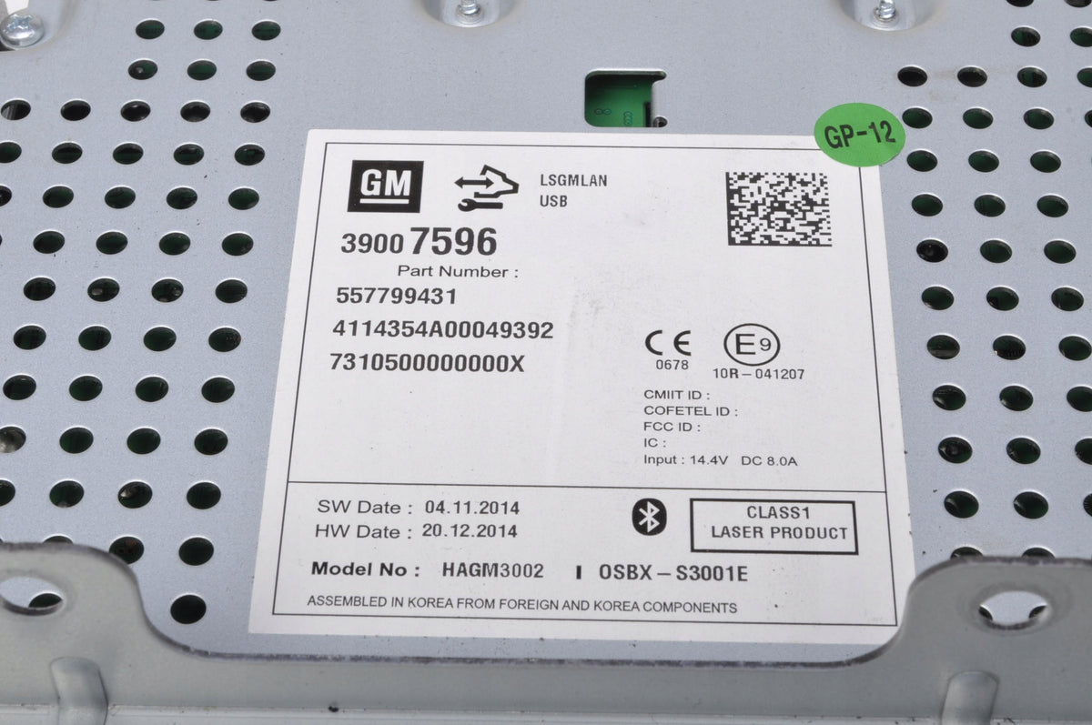 OPEL ZAFIRA C III ASTRA RADIO NAVIGATION 39007596