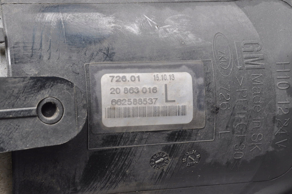 OPEL ZAFIRA C III HALOGEN LEFT 20863016