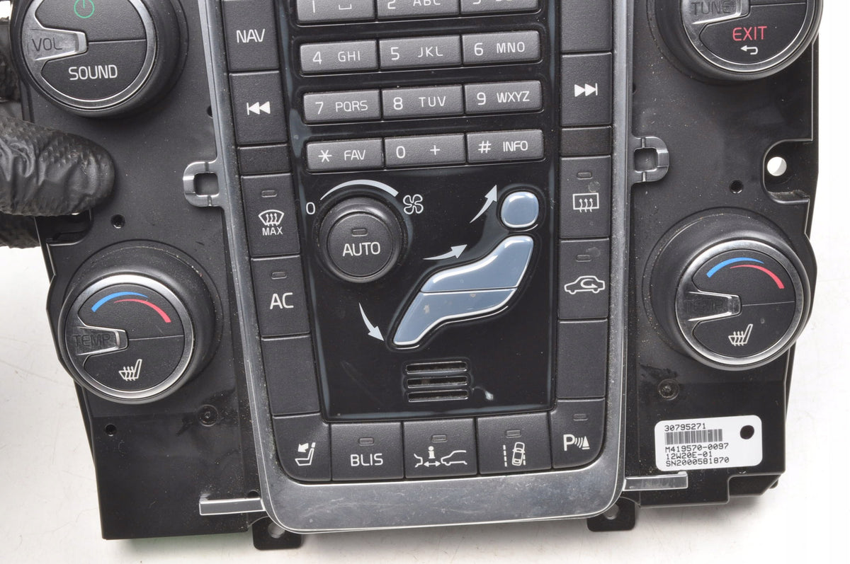 PANEL AIR CONDITIONING SWITCH S80 II V70 III XC70 S60 V60 30795271 FRAME