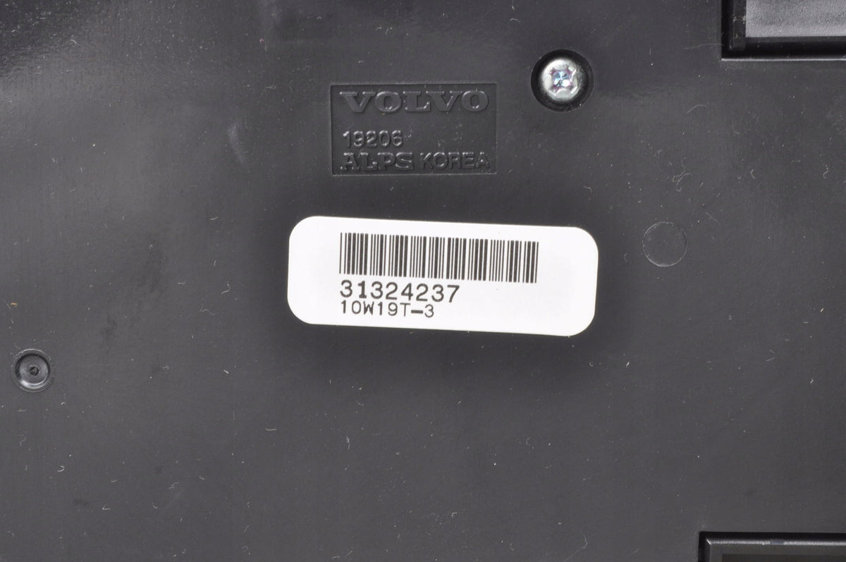 PANEL AIR CONDITIONING SWITCH VOLVO C30 S40 V50 C70 31324237 LIFT