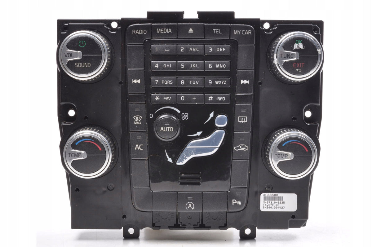 PANEL AIR CONDITIONING SWITCH VOLVO S60 II V60 31398588