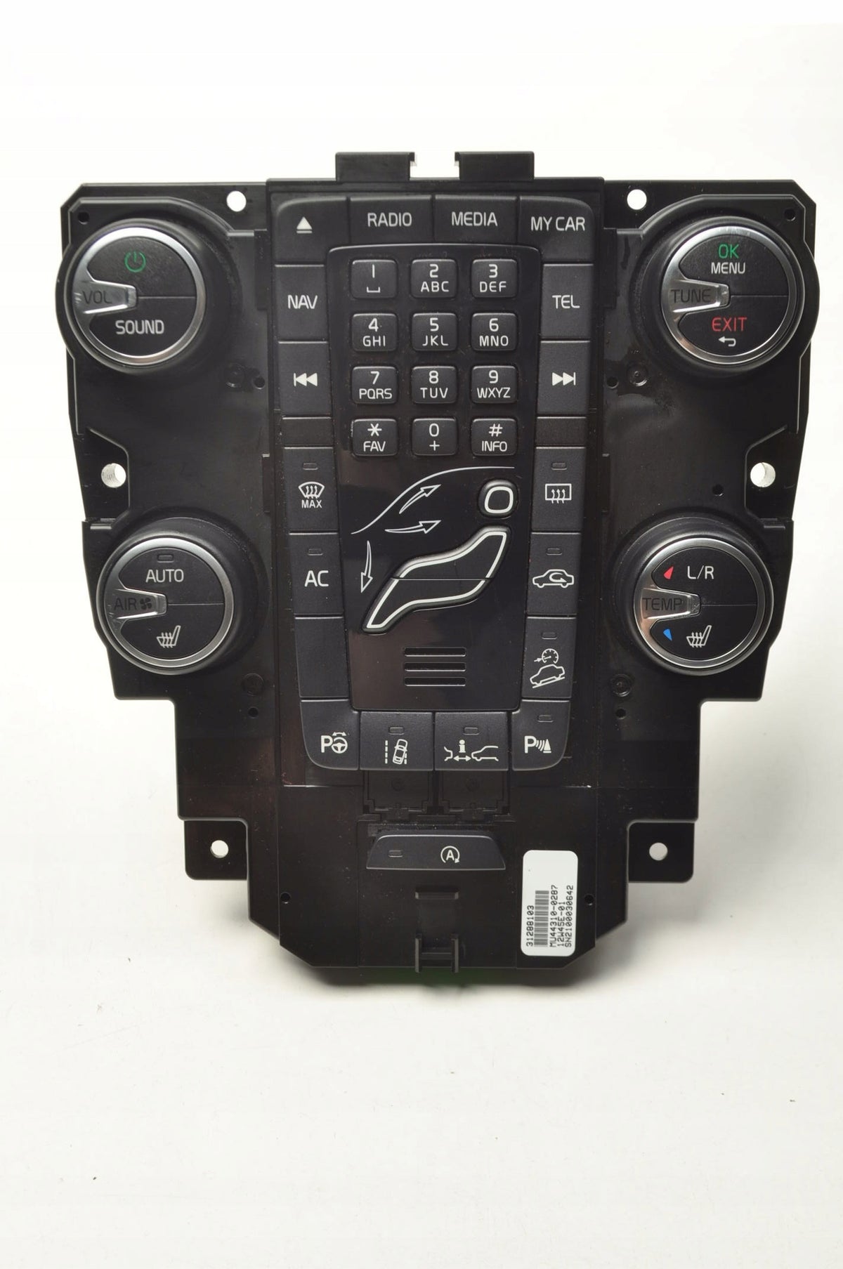 PANEL AIR CONDITIONING SWITCH VOLVO V40 31288103