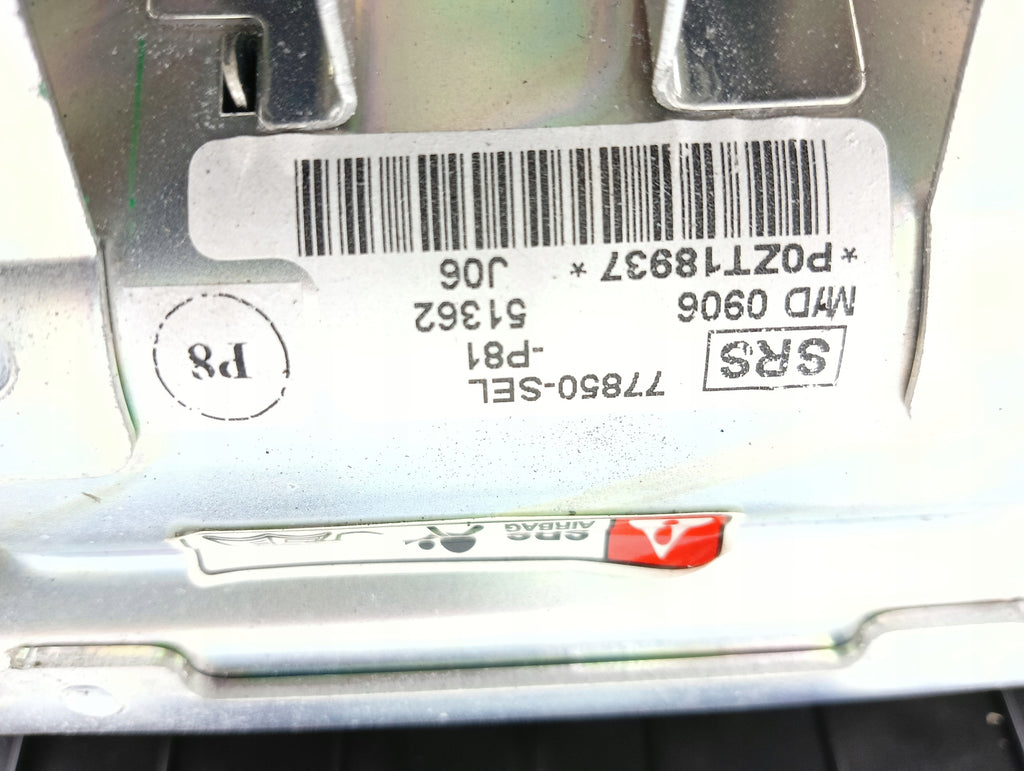 PASSENGER CUSHION CAP HONDA CITY IV LIFT (05-08) 77850-SEL-P81 EUROPE