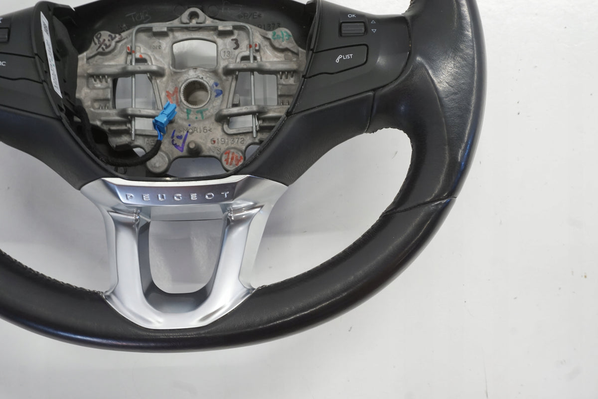 PEUGEOT 2008 AND 13-16R STEERING WHEEL LEATHER MULTIFUNCTION 96750123ZD