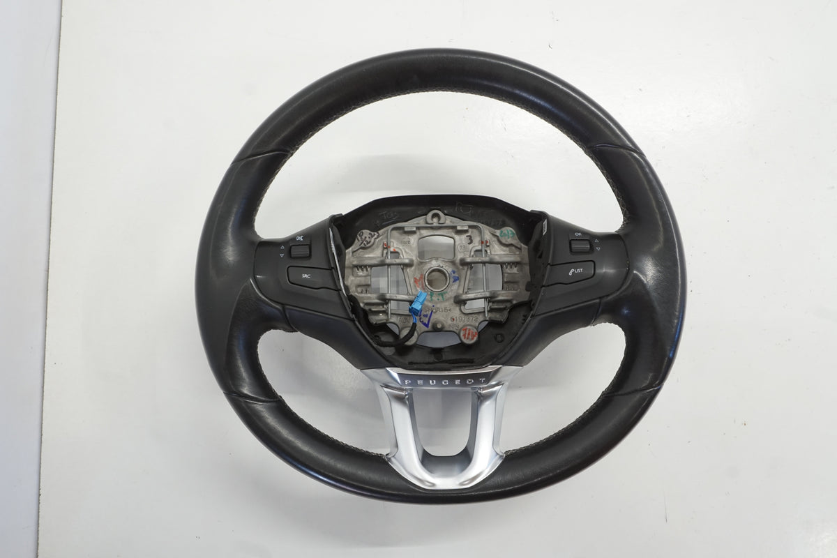 PEUGEOT 2008 AND 13-16R STEERING WHEEL LEATHER MULTIFUNCTION 96750123ZD