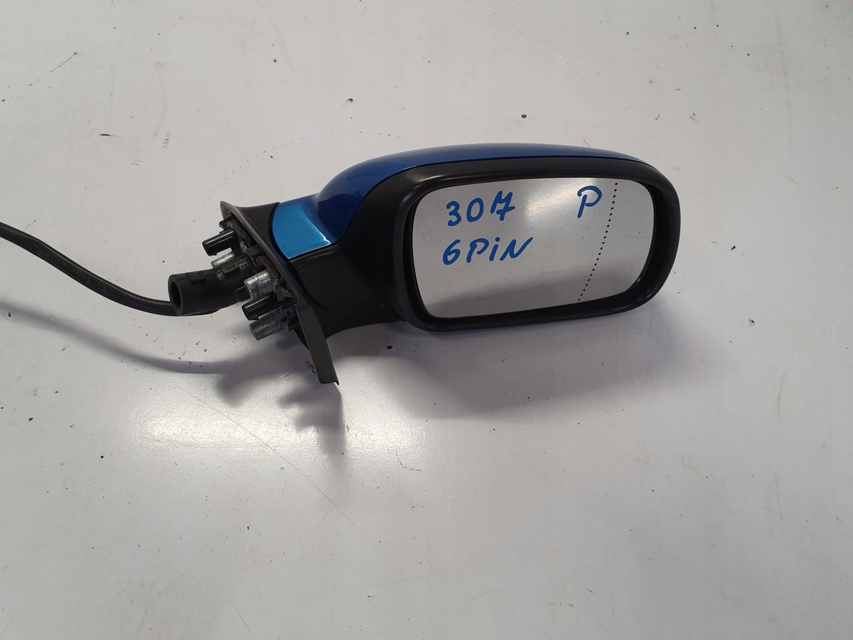 PEUGEOT 307 EXTERIOR MIRROR RIGHT 6PIN ENGLISH