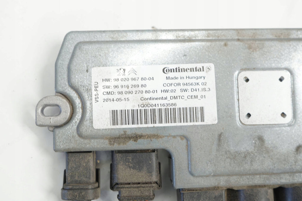 PEUGEOT 308 II T9 14R MODULE DRIVER CAPACITOR START STOP 9802096780