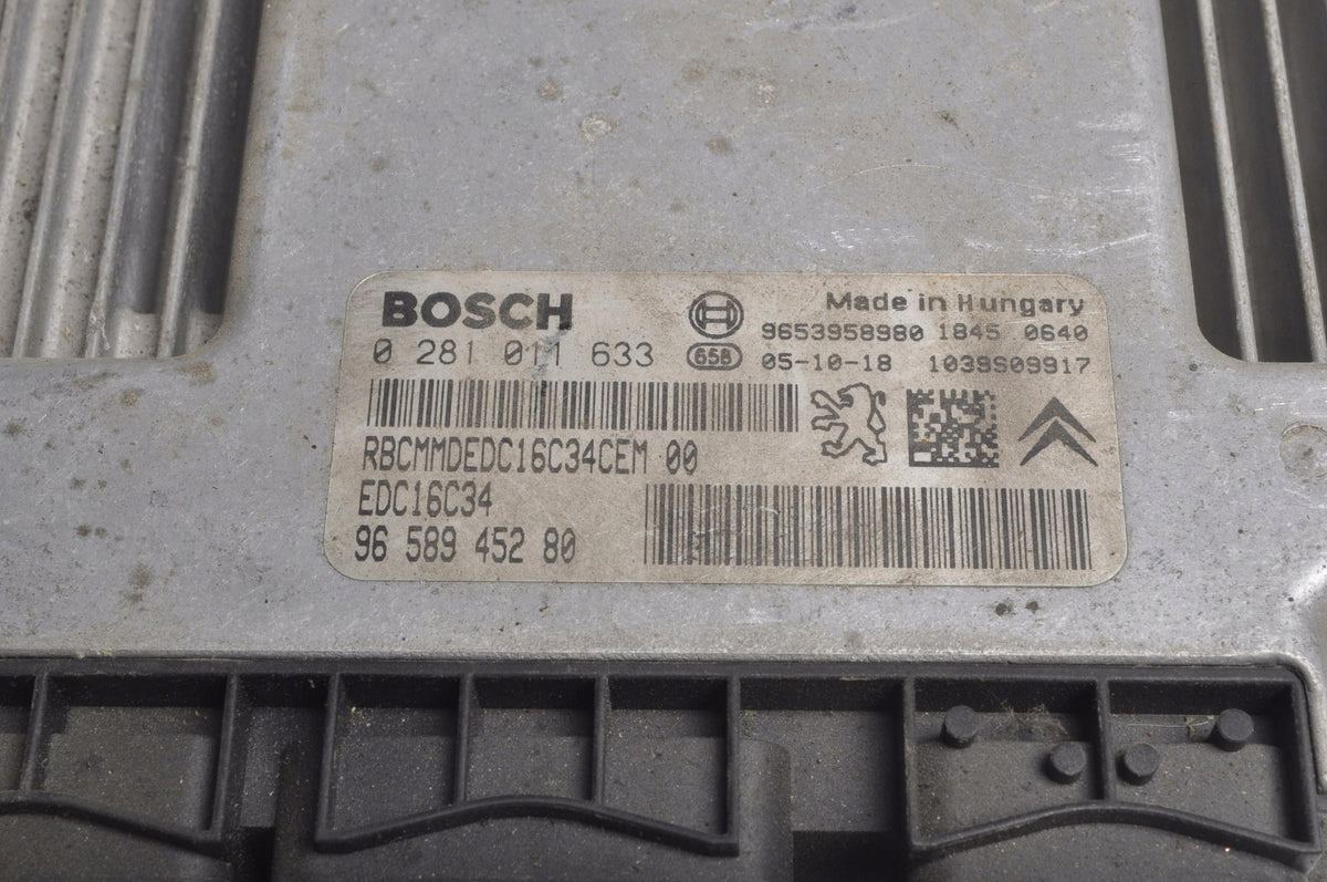 PEUGEOT 407 1.6 HDI ENGINE COMPUTER 9658945280