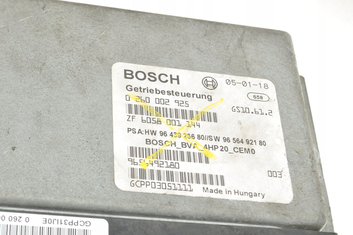 PEUGEOT 607 2.2 HDI LIFT MODULE GEARBOX DRIVER 9656492180