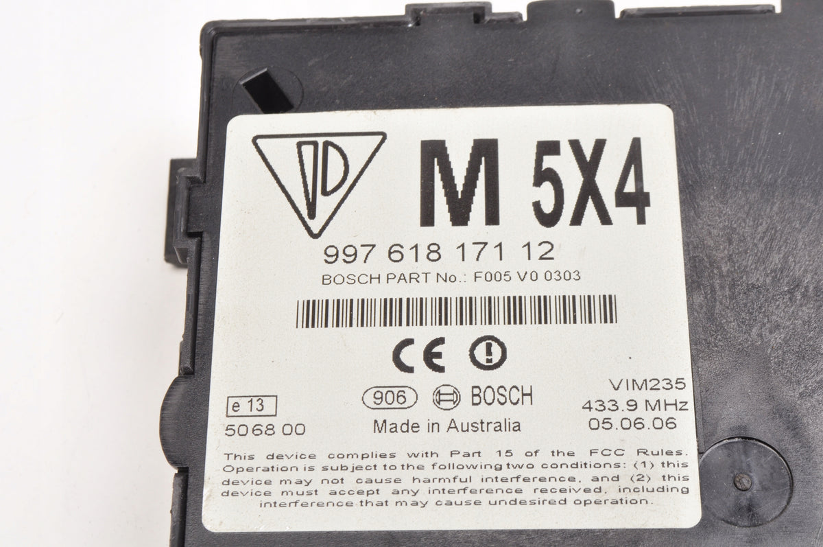 PORSCHE 911 997 3.6 COMFORT CONTROLLER MODULE 99761817112