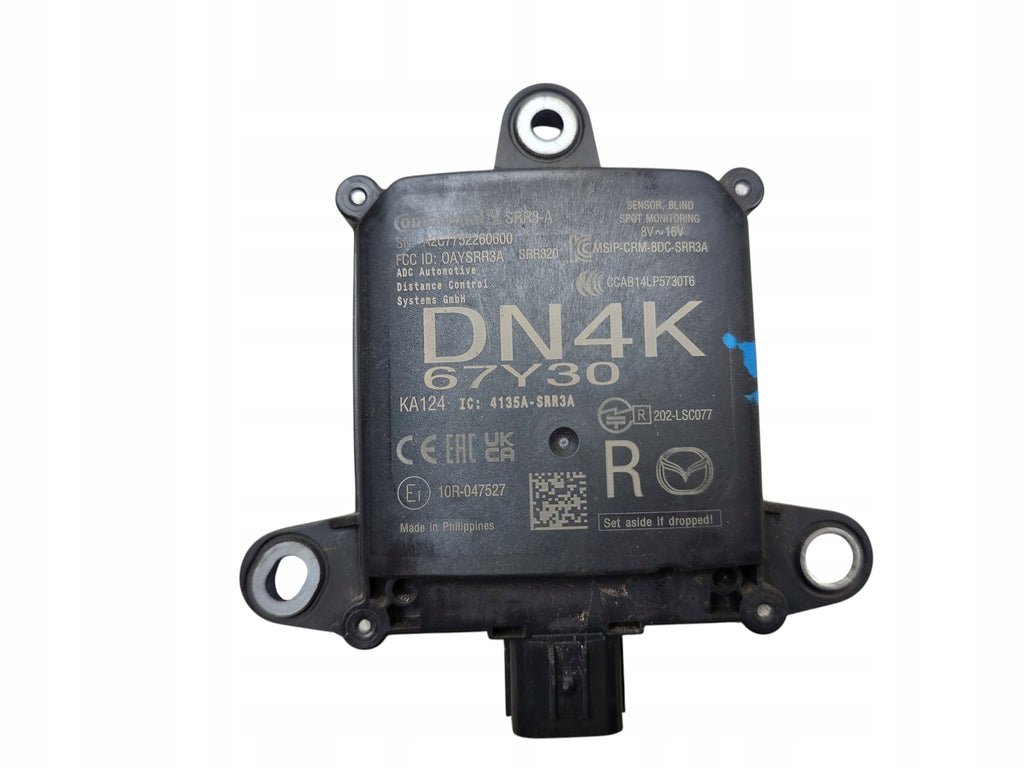 RADAR SENSOR RIGHT REAR BLIND SPOT SENSOR MAZDA MX-30 DN4K67Y30
