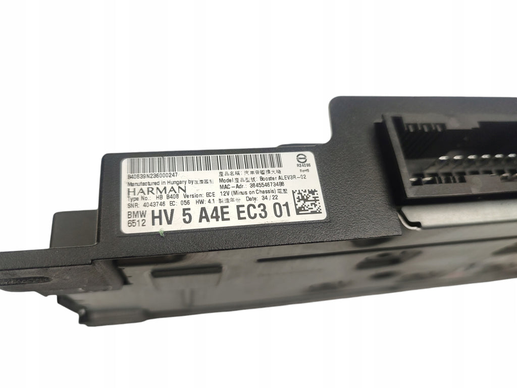 RADIO AMPLIFIER HARMAN BMW i4 G26 GRAN COUPE (2021-) 5A4EEC3