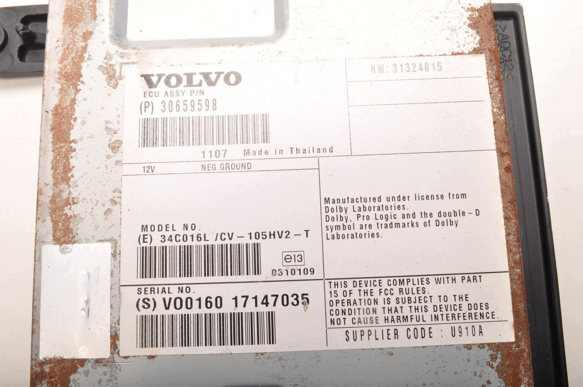 RADIO AMPLIFIER VOLVO S60 II V60 XC60 30659598