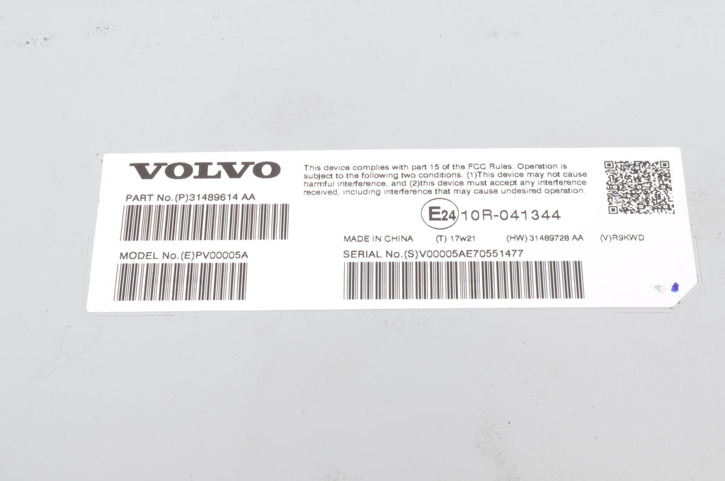 RADIO AMPLIFIER VOLVO XC60 II XC90 V90 S90 V60 S60 31489614