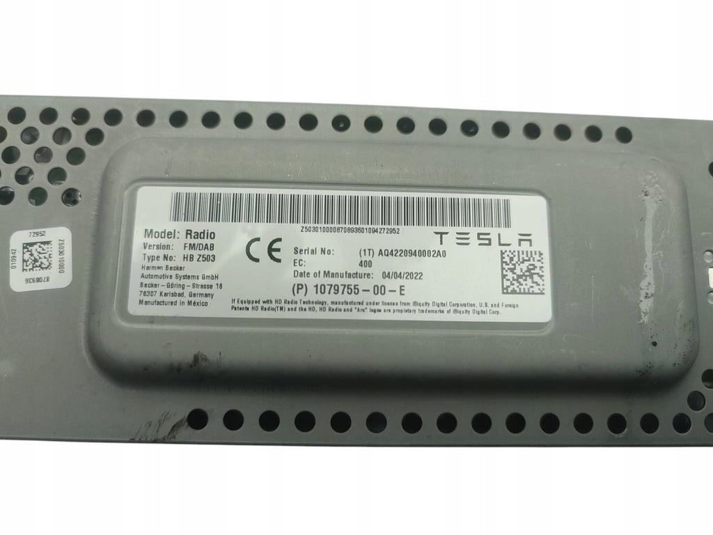 RADIO ANTENNA CONTROLLER MODULE TESLA MODEL 3 LIFT (2020-2023) 1079755-00-E