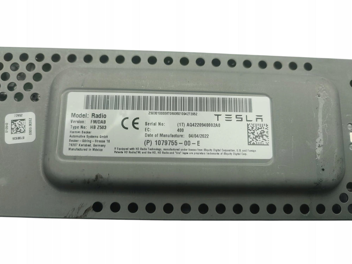 RADIO ANTENNA CONTROLLER MODULE TESLA MODEL 3 LIFT (2020-2023) 1079755-00-E