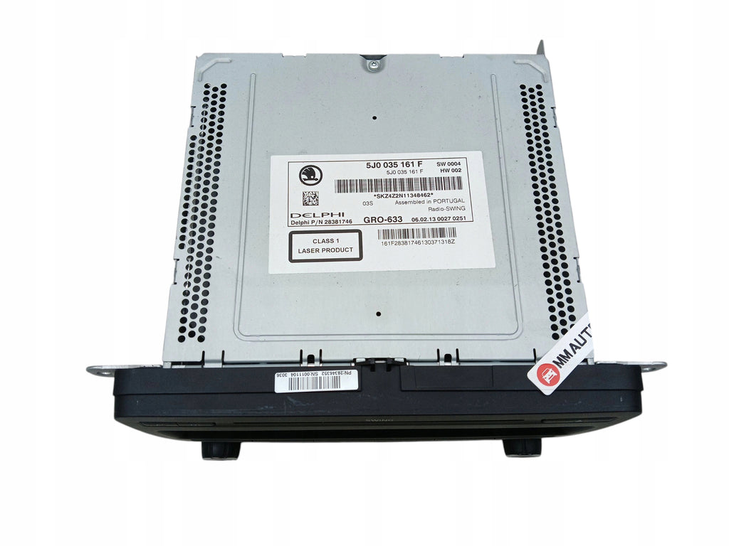 RADIO CD FACTORY SKODA RAPID (2012-2017) 5J0035161F