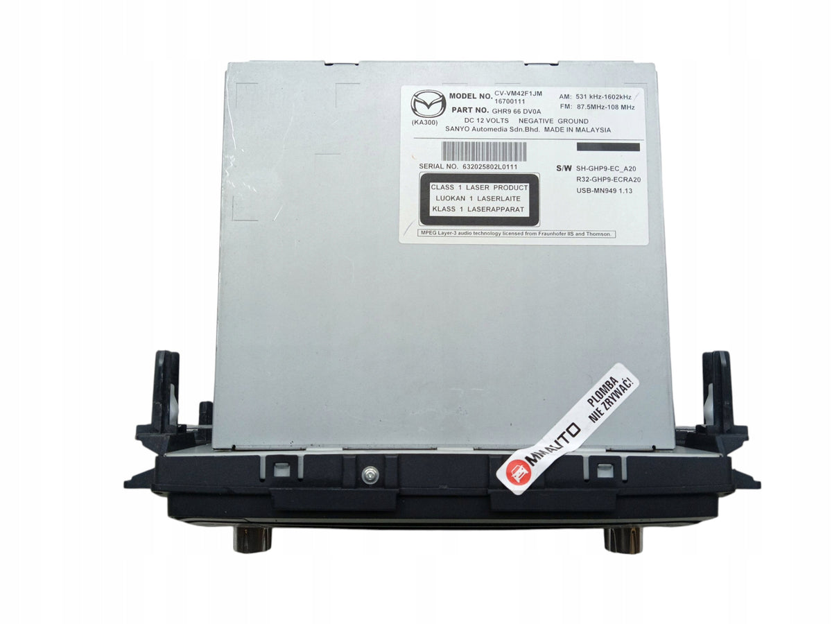 RADIO CD NAVIGATION NAVI GPS MAZDA 6 III GJ/GL GHR9-66-DV0A