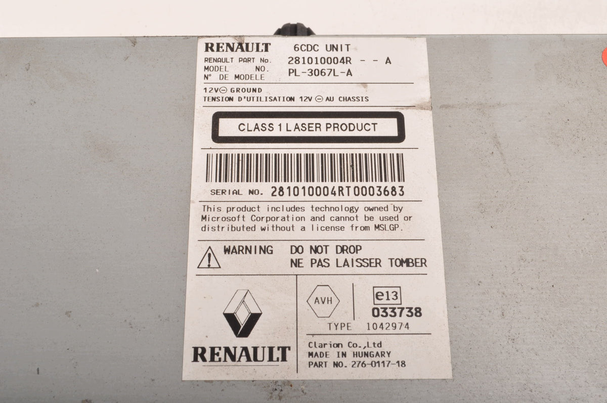 RADIO CD RENAULT MEGANE III 281010004R
