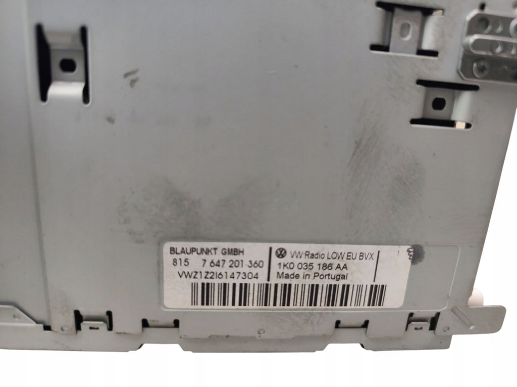 RADIO CD VOLKSWAGEN PASSAT B6 B7 GOLF VI JETTA V EOS TIGUAN I 1K0035186AA