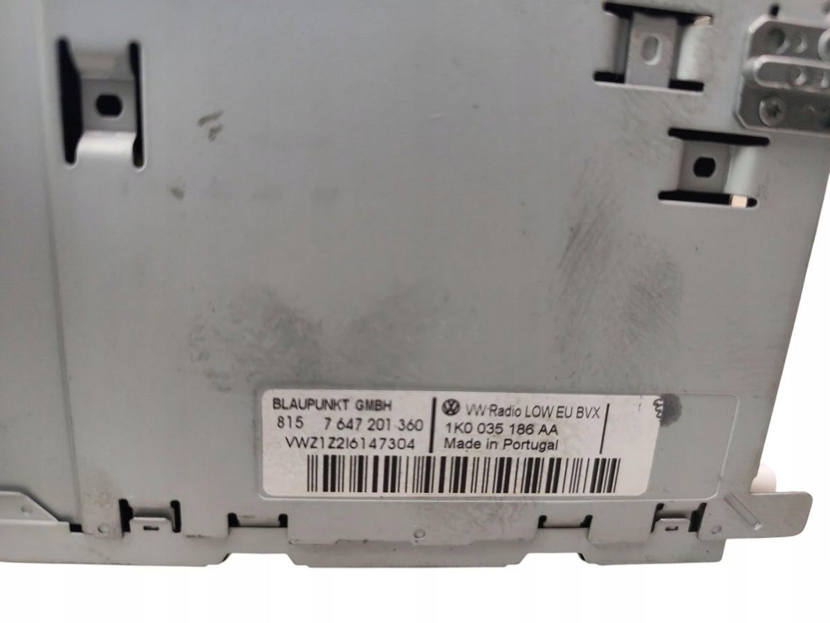 RADIO CD VOLKSWAGEN PASSAT B6 B7 GOLF VI JETTA V EOS TIGUAN I 1K0035186AA