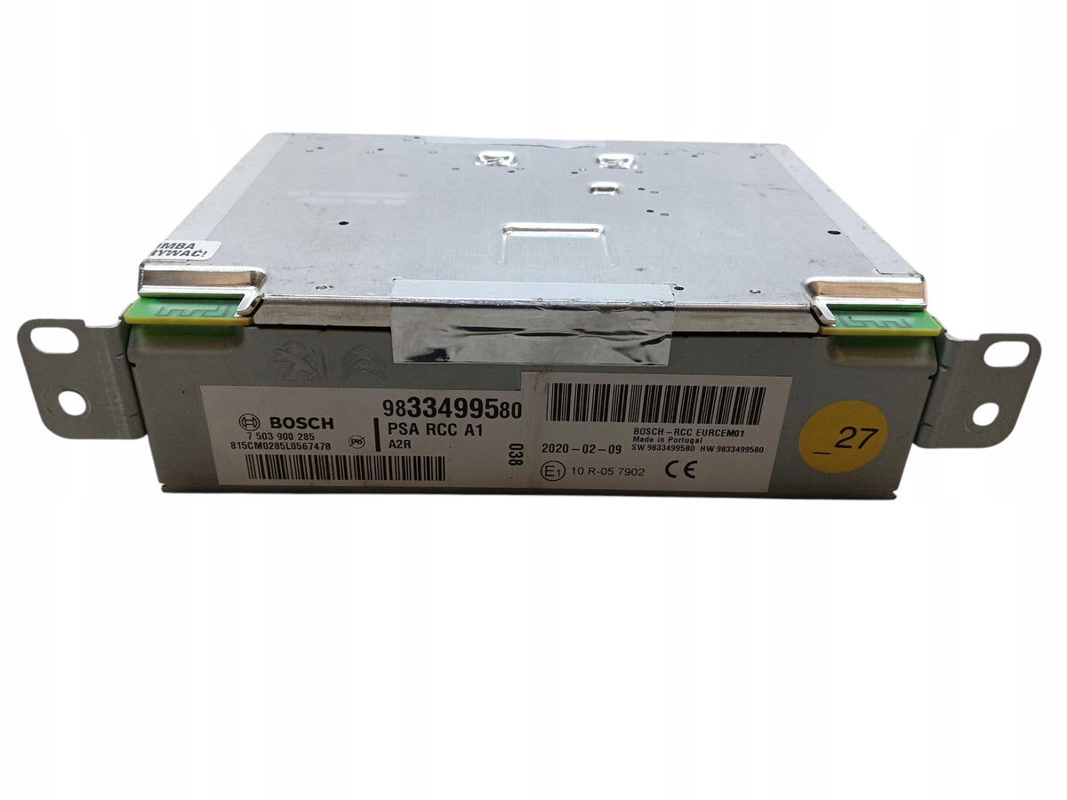 RADIO MODULE CITROEN C3 III BERLINGO IV PARTNER EXPERT COMBO E 9833499580