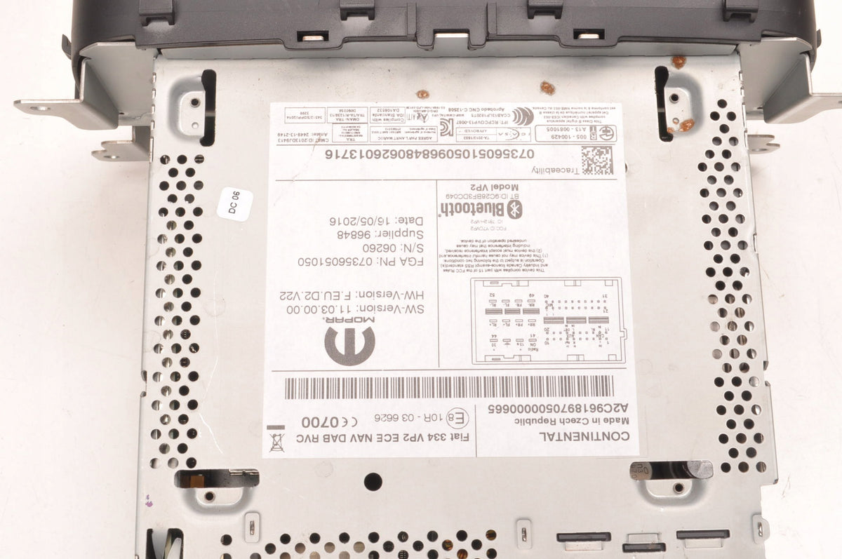 RADIO NAVIGATION FIAT 500X 07356051050