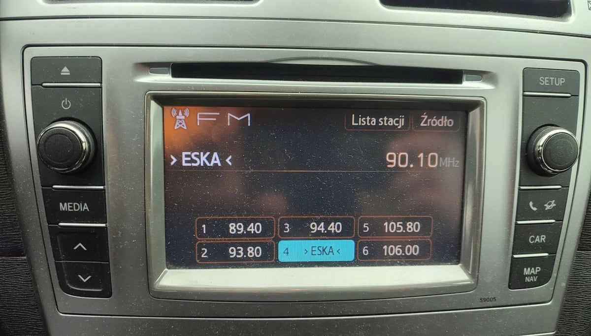 RADIO NAVIGATION GPS SCREEN TOYOTA AVENSIS T27 III LIFT 86140-05010