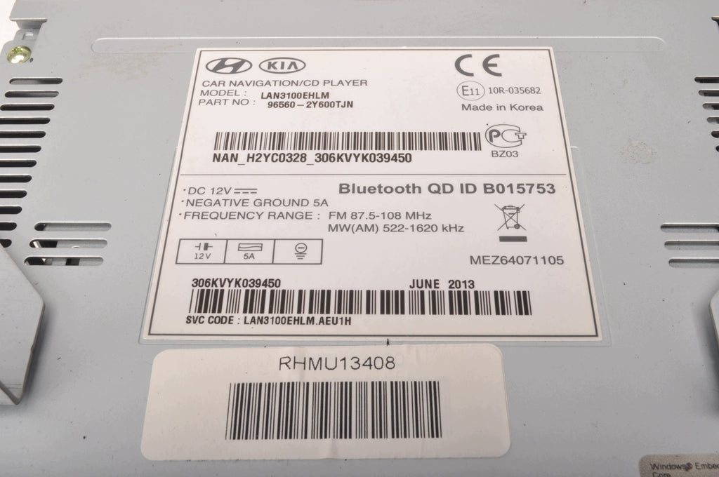 RADIO NAVIGATION HYUNDAI IX35 96560-2Y600TJN LIFT