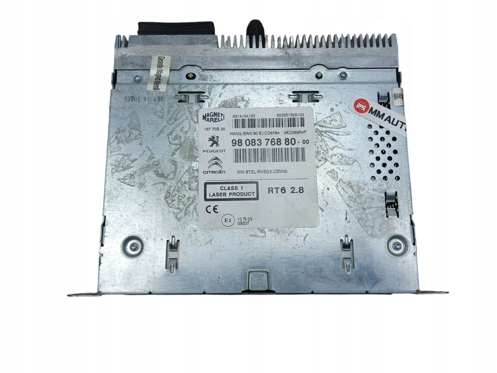RADIO NAVIGATION READER GPS PEUGEOT 508 AND (2010-2014) 9808376880