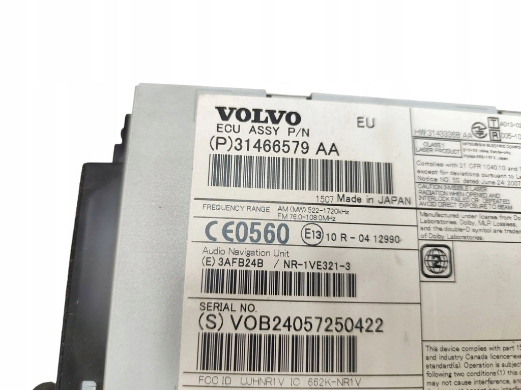 RADIO READER VOLVO V40 II (2012-2016) 31466579AA