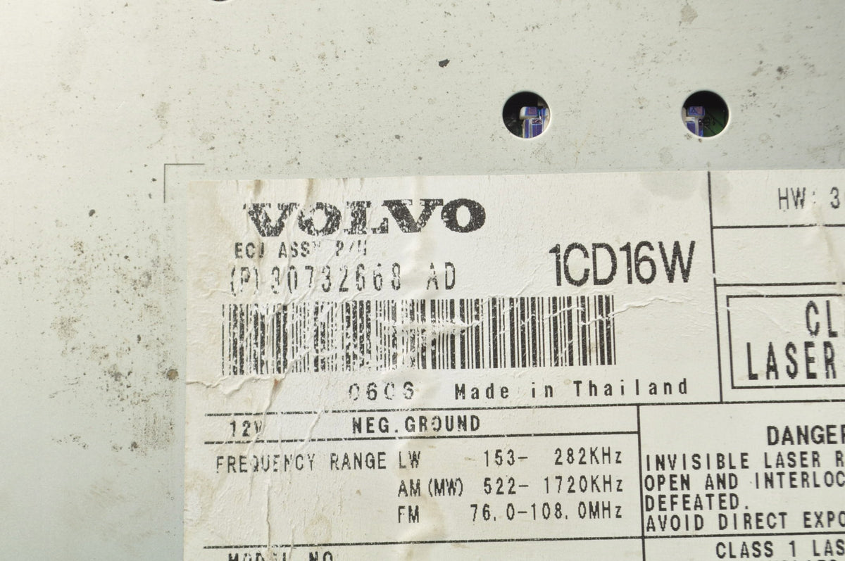 RADIO VOLVO S40 II V50 C30 C70 30732668