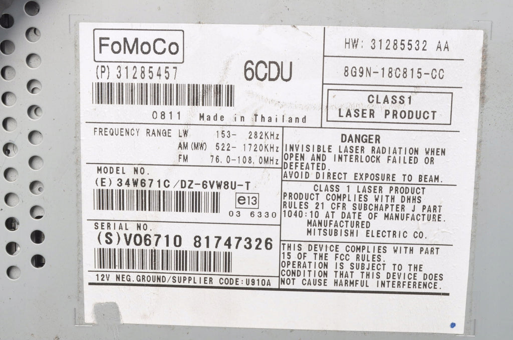 RADIO VOLVO S80 II V70 III XC70 XC60 31285457