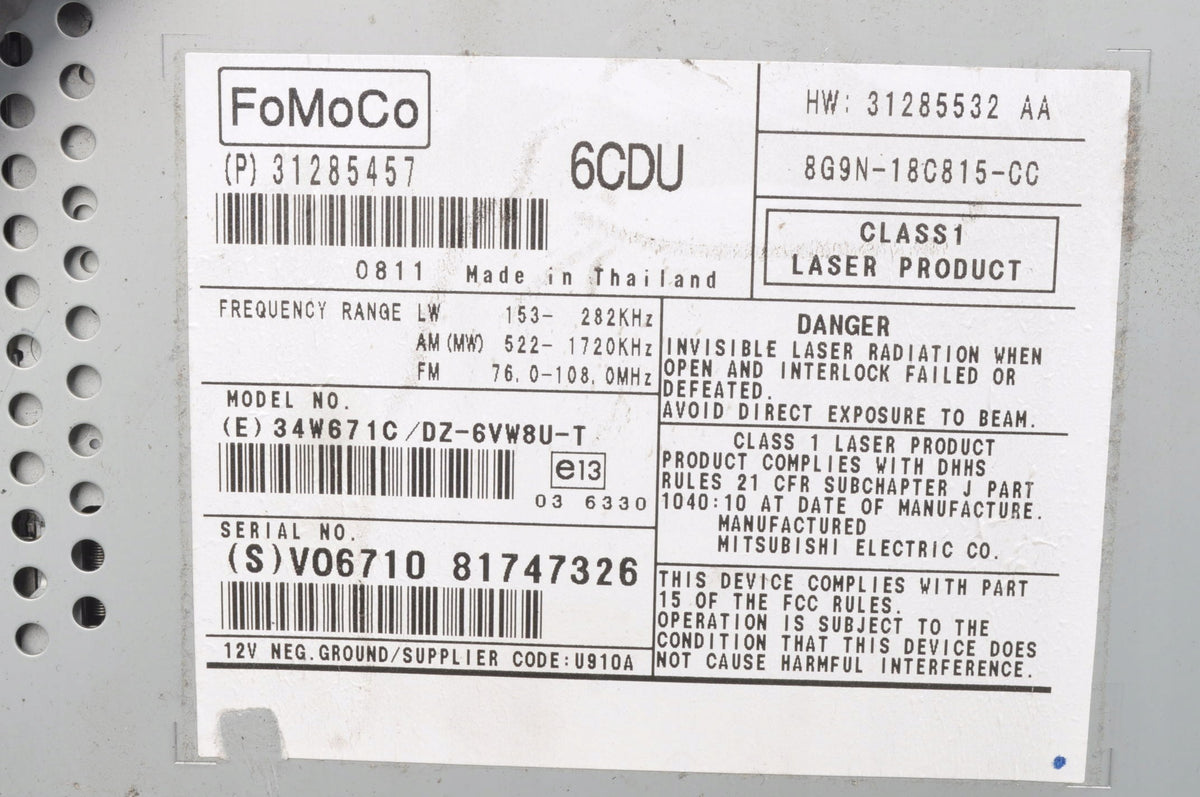 RADIO VOLVO S80 II V70 III XC70 XC60 31285457
