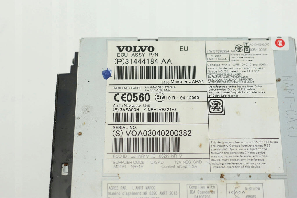 RADIO VOLVO V40 II 31444184