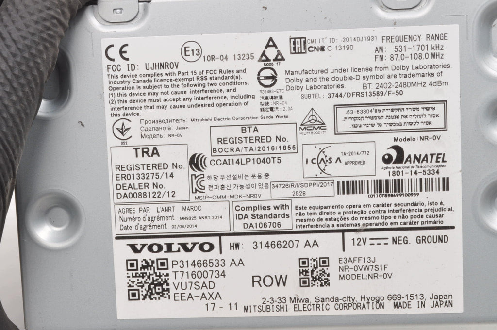 RADIO VOLVO XC60 II XC90 II 31466533