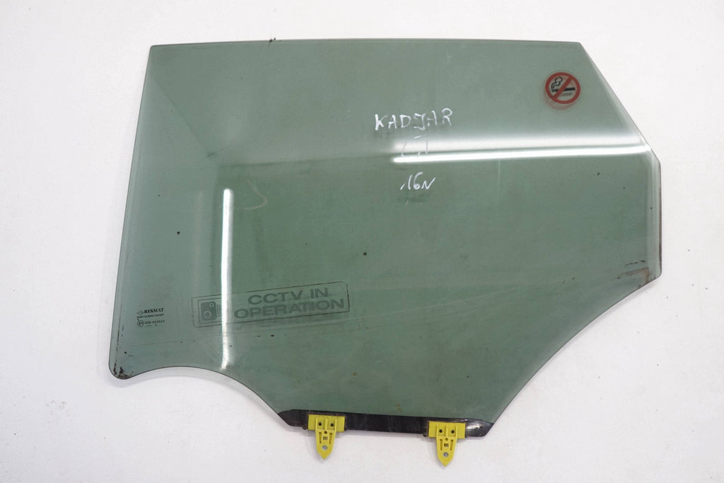 RENAULT CADJAR 16R SIDE DOOR GLASS LEFT REAR