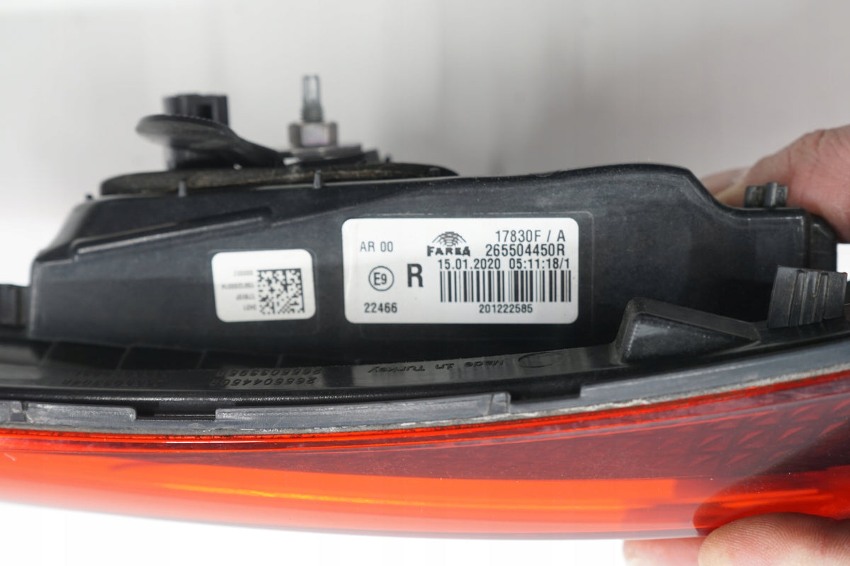 RENAULT CLIO V HB 5D 19R LAMP RIGHT REAR FLAP 265504450R