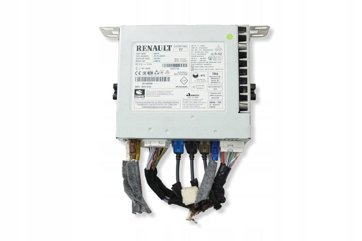 RENAULT KADJAR LIFT 20R FACTORY RADIO NAVIGATION 281156826R